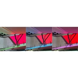 Eclairage LED multicolore dans le toit relevable