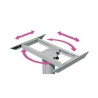 Table rotative avec pied télescopique