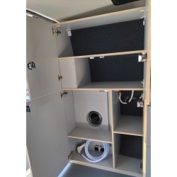 Meuble arrière FIXE avec rangement et douchette
