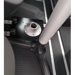 Table démontable, avec trépied et platine pour rail