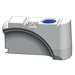 Réserve d'eau 65 L incorporée dans le passage de roue