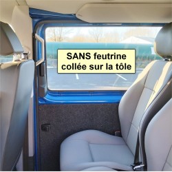 Feutrine collée sur carrosserie