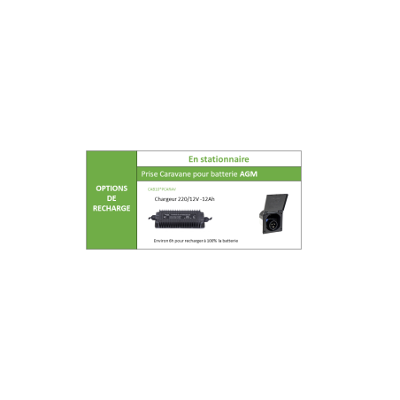 Recharge batterie AGM prise caravane