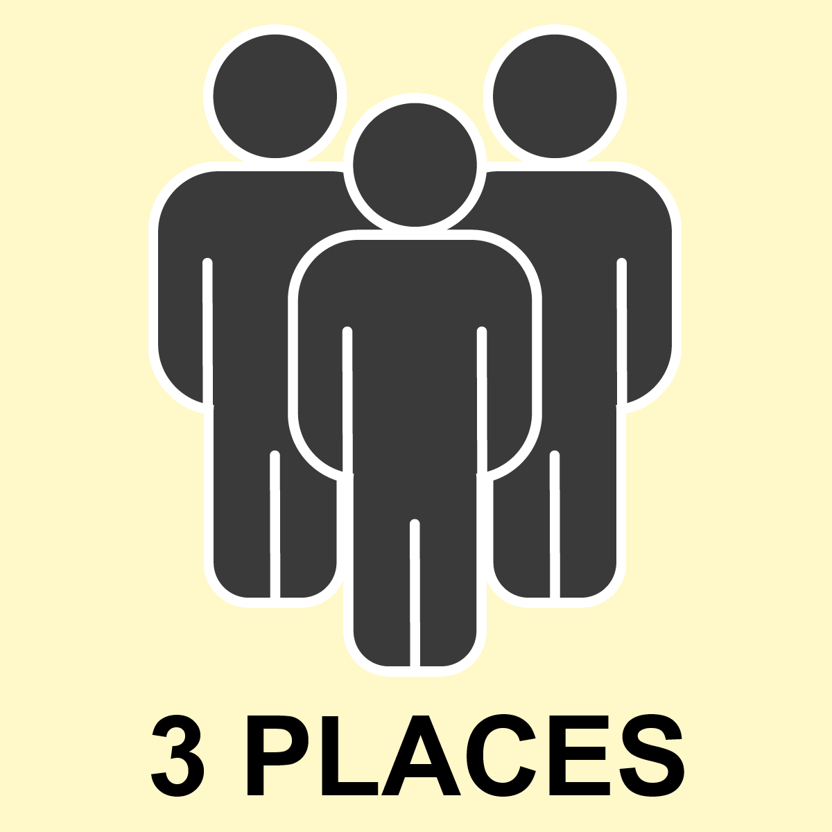 3 places supplémentaires